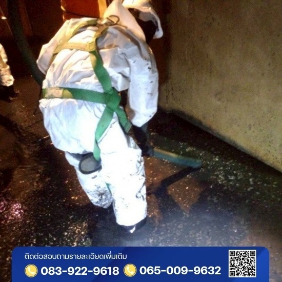 ดูดตะกอนบ่อบำบัด